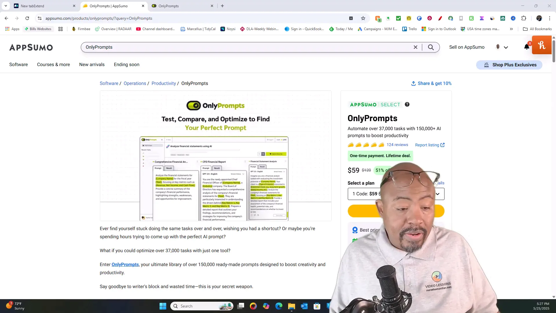 OnlyPrompts AppSumo lifetime deal with high ratings