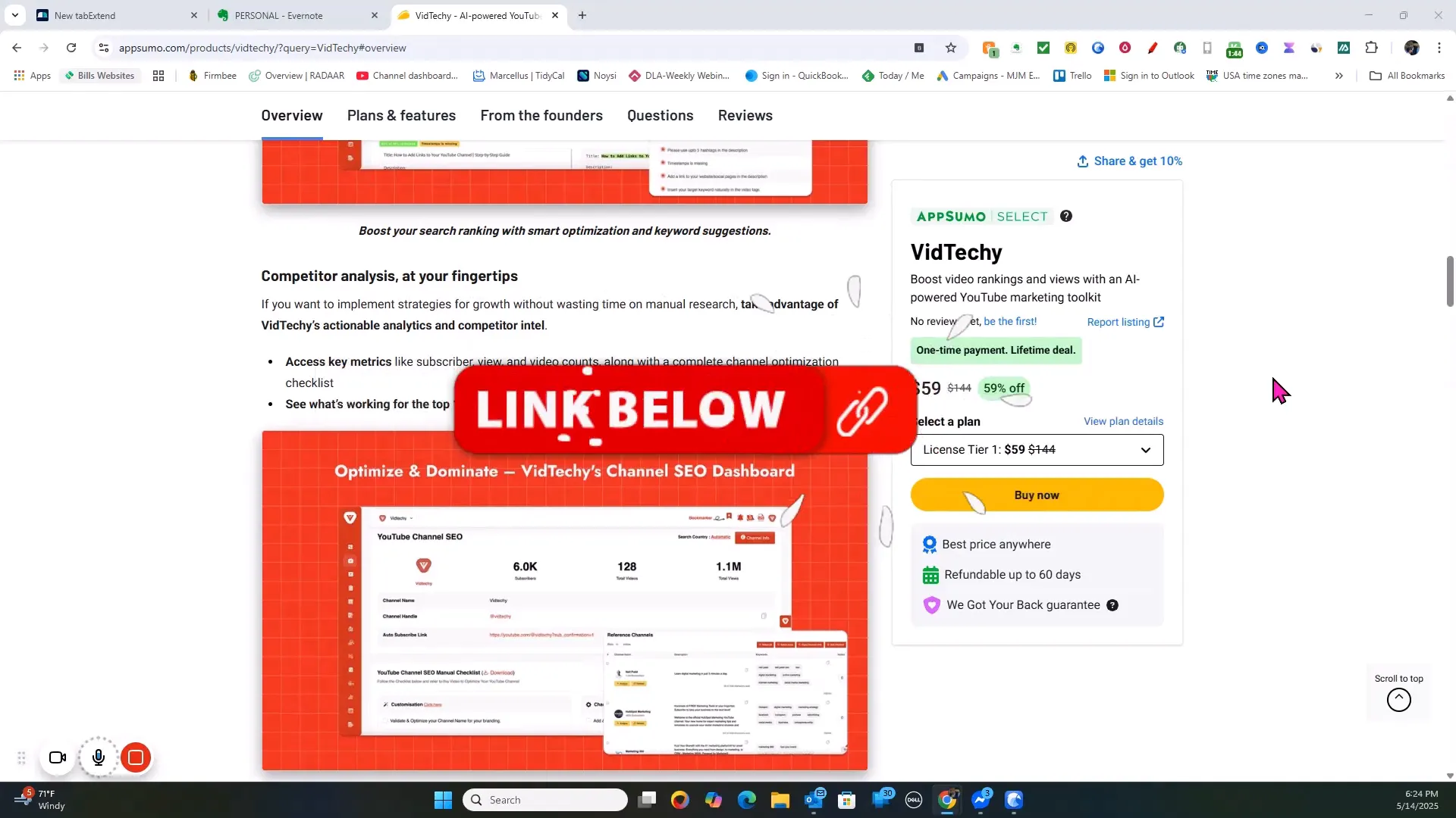 Vidtechy keyword mind map visualization